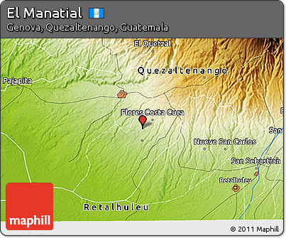 Physical 3D Map of El Manatial