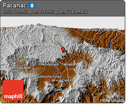Physical 3D Map of Pacanac