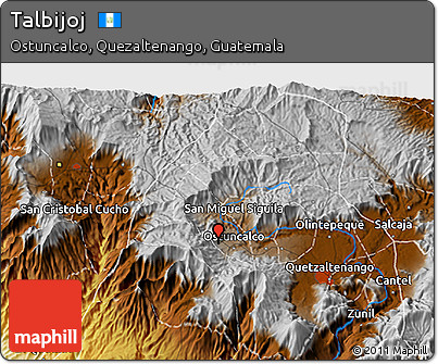 Physical 3D Map of Talbijoj