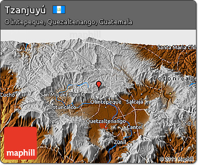 Physical 3D Map of Tzanjuyú