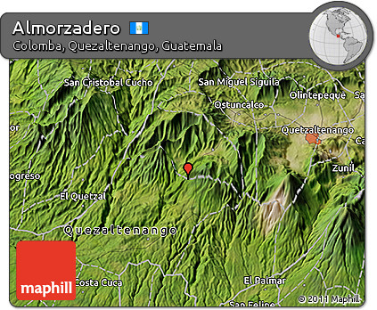 Satellite 3D Map of Almorzadero