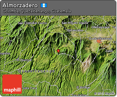 Satellite 3D Map of Almorzadero