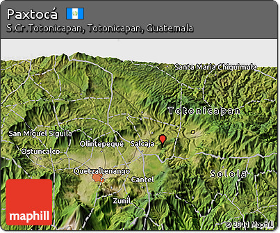 Satellite 3D Map of Paxtocá