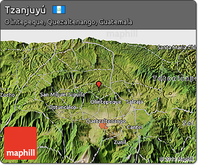 Satellite 3D Map of Tzanjuyú