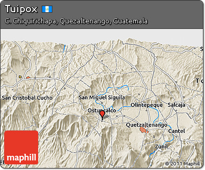 Shaded Relief 3D Map of Tuipox