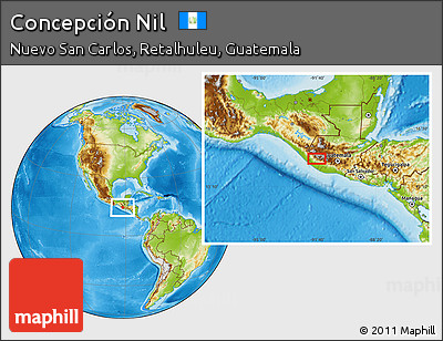 Physical Location Map of Concepción Nil