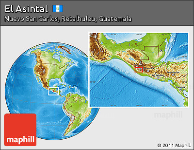 Physical Location Map of El Asintal
