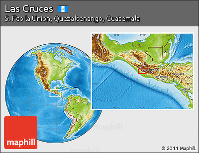 Physical Location Map of Las Cruces