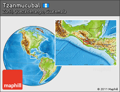 Physical Location Map of Tzanmucubal