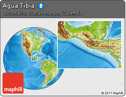 Physical Location Map of Agua Tibia