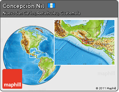 Physical Location Map of Concepción Nil