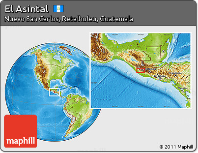 Physical Location Map of El Asintal