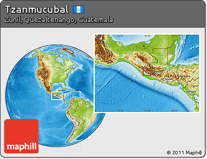 Physical Location Map of Tzanmucubal