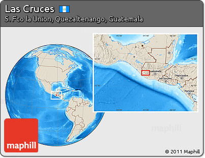 Shaded Relief Location Map of Las Cruces