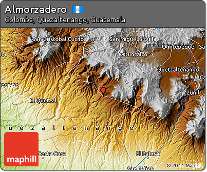 Physical Map of Almorzadero