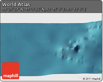 Satellite 3D Map of the Area around 14° 46' 42" N, 92° 43' 29" E
