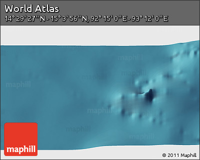 Satellite 3D Map of the Area around 14° 46' 42" N, 92° 43' 29" E