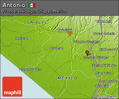 Physical 3D Map of Antonio