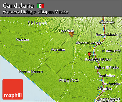 Physical 3D Map of Candelaria