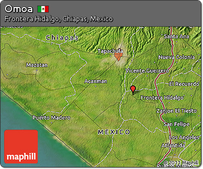 Satellite 3D Map of Omoa