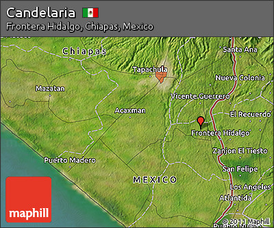 Satellite 3D Map of Candelaria