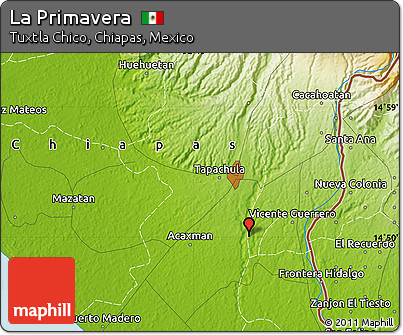 Physical Map of La Primavera