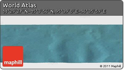 Satellite Panoramic Map of the Area around 14° 46' 42" N, 96° 7' 30" E