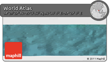 Satellite Panoramic Map of the Area around 14° 46' 42" N, 96° 58' 29" E