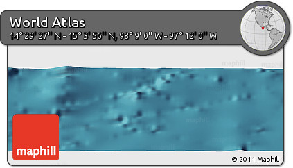 Satellite Panoramic Map of the Area around 14° 46' 42" N, 97° 40' 30" W