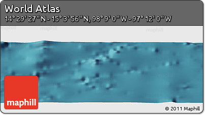 Satellite Panoramic Map of the Area around 14° 46' 42" N, 97° 40' 30" W