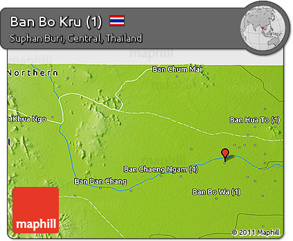 Physical 3D Map of Ban Bo Kru (1)