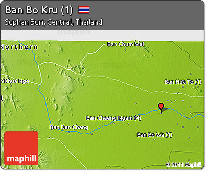 Physical 3D Map of Ban Bo Kru (1)