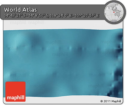 Satellite 3D Map of the Area around 14° 26' 6" S, 108° 52' 30" E
