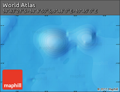Political Map of the Area around 14° 26' 6" S, 10° 16' 30" E