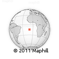 Outline Map of the Area around 14° 26' 6" S, 10° 7' 30" W, rectangular outline