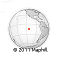 Outline Map of the Area around 14° 26' 6" S, 112° 58' 29" W, rectangular outline