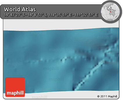 Satellite 3D Map of the Area around 14° 26' 6" S, 119° 4' 29" E