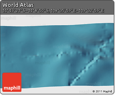 Satellite 3D Map of the Area around 14° 26' 6" S, 119° 4' 29" E