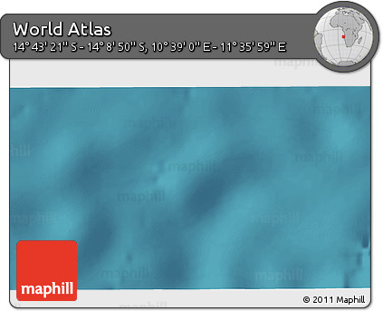 Satellite 3D Map of the Area around 14° 26' 6" S, 11° 7' 30" E