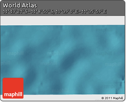 Satellite 3D Map of the Area around 14° 26' 6" S, 11° 7' 30" E