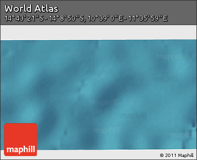 Satellite 3D Map of the Area around 14° 26' 6" S, 11° 7' 30" E
