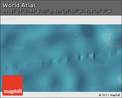 Satellite 3D Map of the Area around 14° 26' 6" S, 129° 7' 30" W