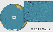 Satellite Location Map of the area around 14° 26' 6" S, 134° 13' 29" W