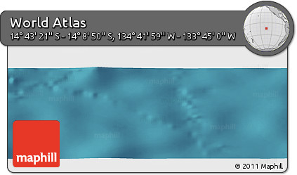 Satellite Panoramic Map of the Area around 14° 26' 6" S, 134° 13' 29" W