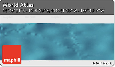 Satellite Panoramic Map of the Area around 14° 26' 6" S, 134° 13' 29" W