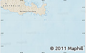 Shaded Relief Map of the area around 14° 26' 6" S, 136° 55' 30" E