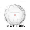 Outline Map of the Area around 14° 26' 6" S, 138° 28' 29" W, rectangular outline