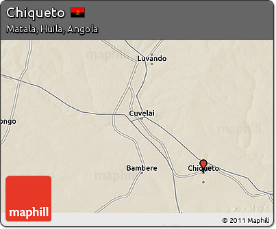 Shaded Relief 3D Map of Chiqueto