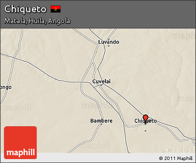 Shaded Relief 3D Map of Chiqueto