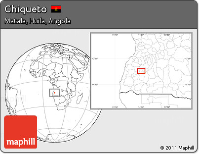 Blank Location Map of Chiqueto